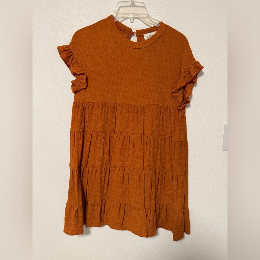 Aura Dress in Warm Orange